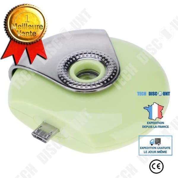 TD® Diffuser - Aromaterapi luftfuktare - Diffuser kompatibel Android IOS iPhone Samsung - GRÖN - Solid och resistent