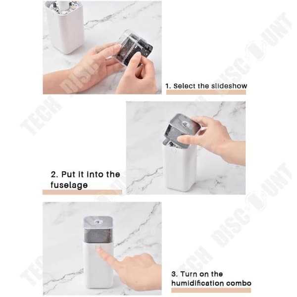 TD® Projektionsluftfuktare Demontering Bil Desktop USB-driven Mini Star Light Nano Atomization Aroma Diffuser