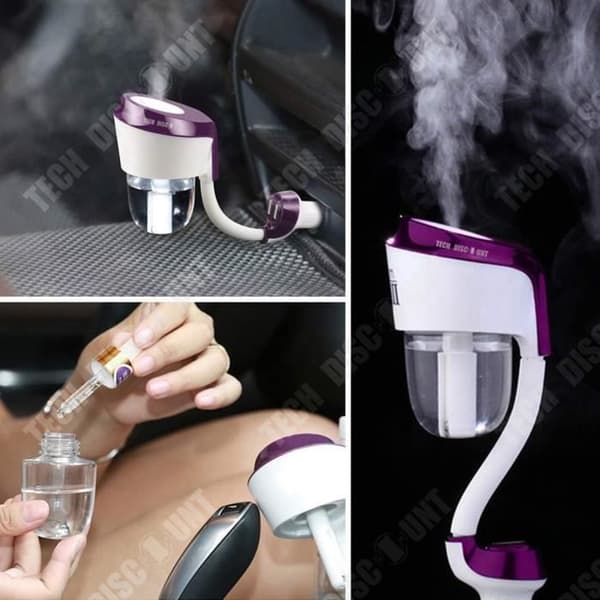 TD® luftfuktare bil usb elektrisk cigarettändare snabbladdning laddare 3.0 tyst elektrisk renare desorisa