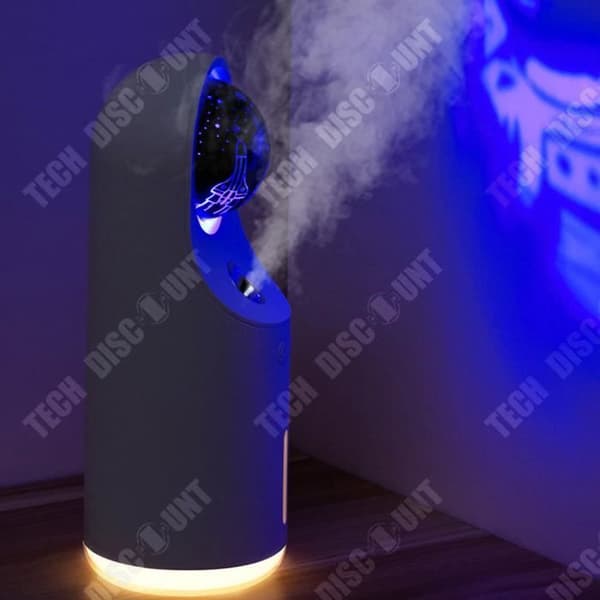 TD® Creative projektion luftfuktare bärbar fuktgivande instrument laddning atmosfär lampa skrivbord stum stor kapacitet atomizer