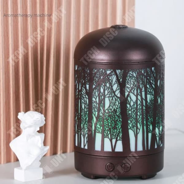 TD® Golden Forest kaffearomaterapimaskin, tyst doftluftfuktare för sovrum, 100 ml