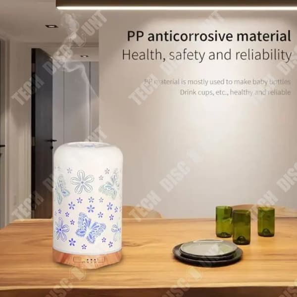 TD® liten luftfuktare, tyst för kontor, hem, sovrum, kontor, sovsal, student, aromaterapimaskin