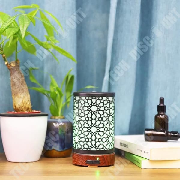 TD® Aromatic Night Lamp Järn Befuktningsfunktion Färgglad Nattlampa Tyst Design