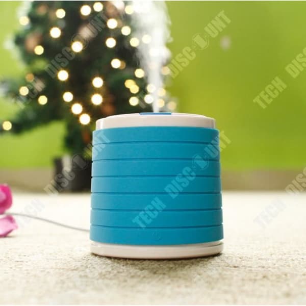 TD® Mini LED USB Ultrasonic Aroma Luftfuktare - Luftrenande behandling för hemmets sovrum