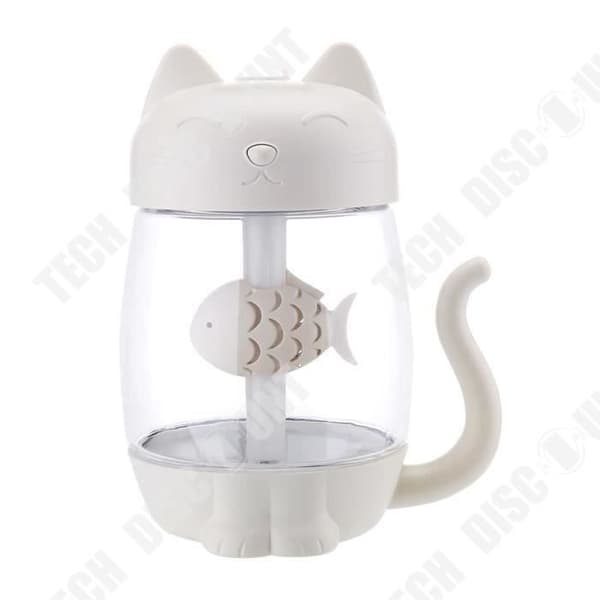 TD® Cute Cat Shape eterisk olja Luftfuktare - Flerfärgad LED luftrenande behandling för hemmet