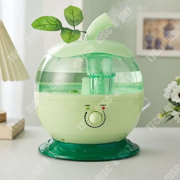 TD® luftfuktare 22,5*22,5*27cm Transparent vattentank 360 imma