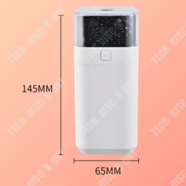 TD® Billuftfuktare USB Projektionsluftfuktare Desktop Stor volym Mist Tyst Bärbar Luftfuktare