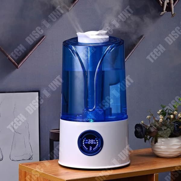 TD® Wholesale Ultrasonic Hushållsluftfuktare Timing Stor kapacitet Dual Jet LCD Smart Atomization Luftfuktare
