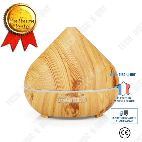TD® Aroma Diffuser Air Purifier Can Fjärrkontroll Färgglad ultraljudsluftfuktare med stor kapacitet