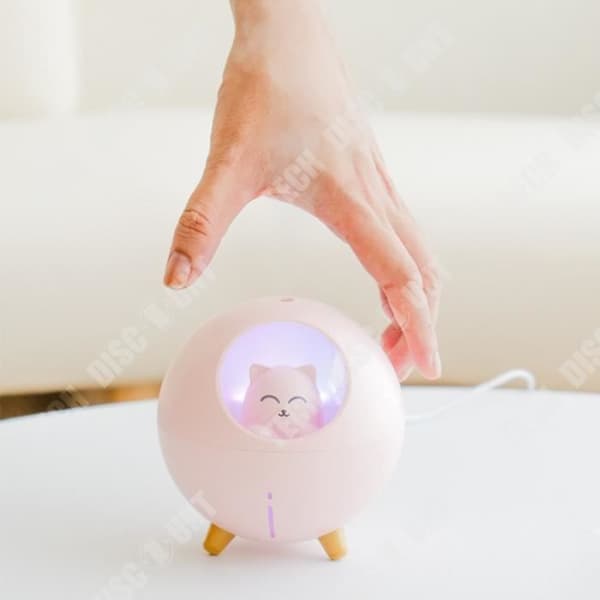 TD® Creative Mini USB Luftfuktare Air Spray Luftfuktare Planet Cat Fuktgivande luftfuktare