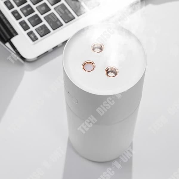 TD® Dubbla munstycke mute luftfuktare stor dimma luftfuktare liten cylindrisk aromaterapi usb luftfuktare