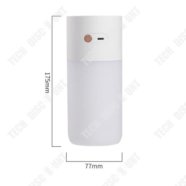 TD® Dubbla munstycke mute luftfuktare stor dimma luftfuktare liten cylindrisk aromaterapi usb luftfuktare