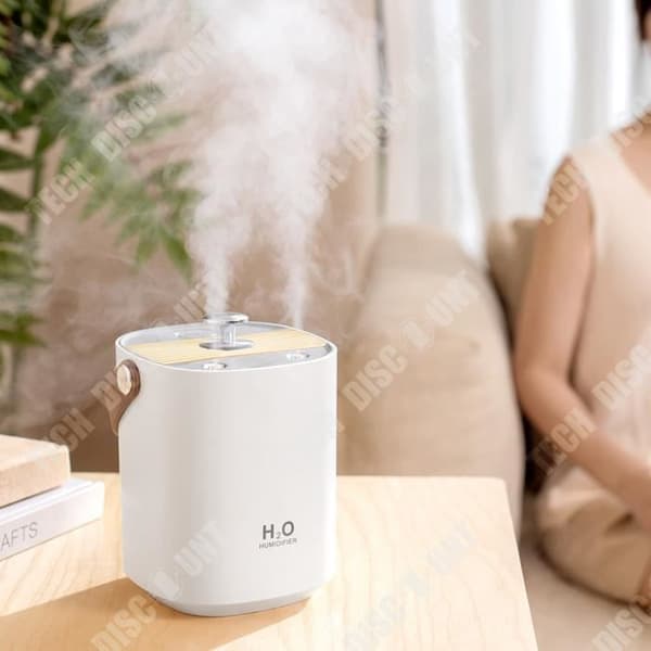 TD® USB-luftfuktare med dubbla sprayer med stor kapacitet hemmakontor smart atomizer mute liten förångare luftfuktare