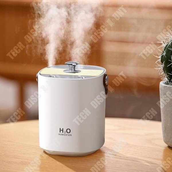 TD® USB-luftfuktare med dubbla sprayer med stor kapacitet hemmakontor smart atomizer mute liten förångare luftfuktare