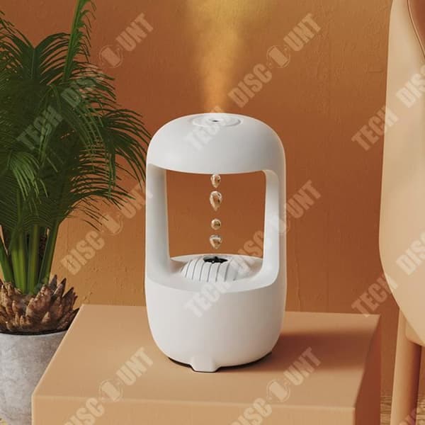 TD® Skrivbordshumidifier 500ML Monokromatisk atmosfärljus Intelligent avstängning Vattenåterföring