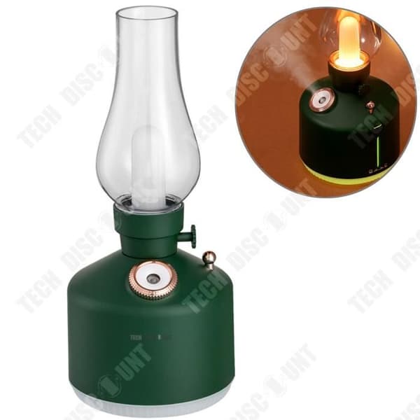 TD® Hemhumidifier 280 ml 1200mAh Två dimnivåer Oändligt justerbar Sju färgers stämningsljus