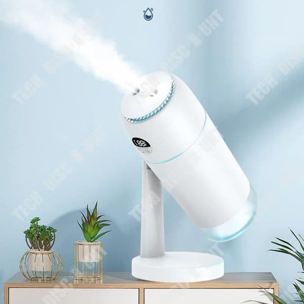 TD® Dual Spray Luftfuktare Stor kapacitet Intelligent Digital Display Luftfuktare för hembil