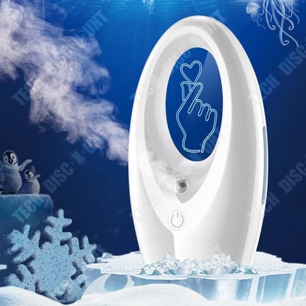 TD® Bilhem med dubbla användningsområden 3D stereoljus luftfuktare stor dimvolym mini atomizer fuktighetskräm luftfuktare