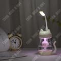 Miniatyrbild 3 av 4: TD® Cute Pet Cat and Fish USB Luftfuktare Liten LED-fläkt Hem Nattlampa Kattunge Luftfuktare