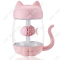 Miniatyrbild 1 av 4: TD® Cute Pet Cat and Fish USB Luftfuktare Liten LED-fläkt Hem Nattlampa Kattunge Luftfuktare