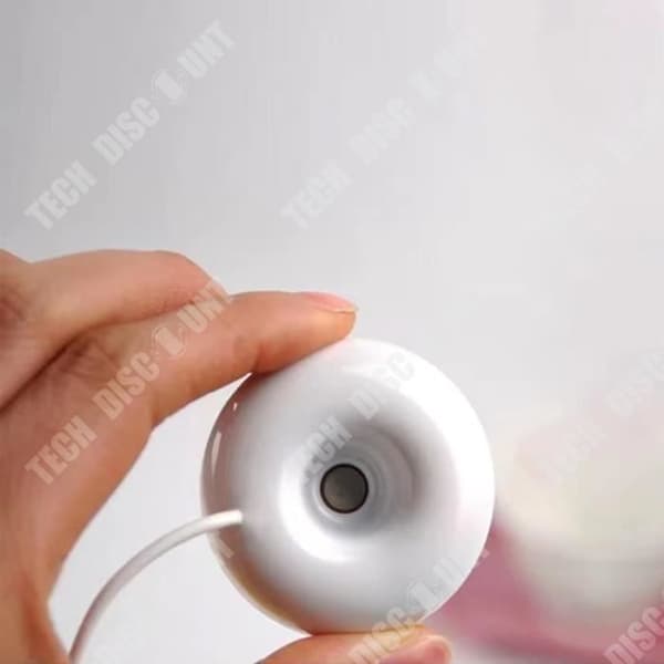 TD® Mini Luftfuktare Donut Form Hemmakontor USB Luftrenare Renare Mini Luftfuktare Vit
