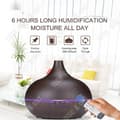 Miniatyrbild 3 av 4: TD® Wood Grain Aroma Diffuser 300ML Hemma Sovrum Luftrening Färgglad Tyst Luftfuktare Luftrenare