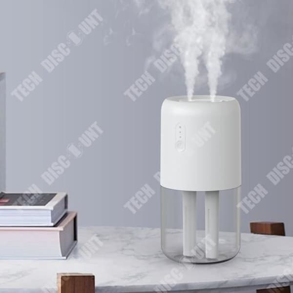 TD® bil luftfuktare med dubbla sprayer stor dimma volym sovrum kontor sovsal kontor enkel luftfuktare