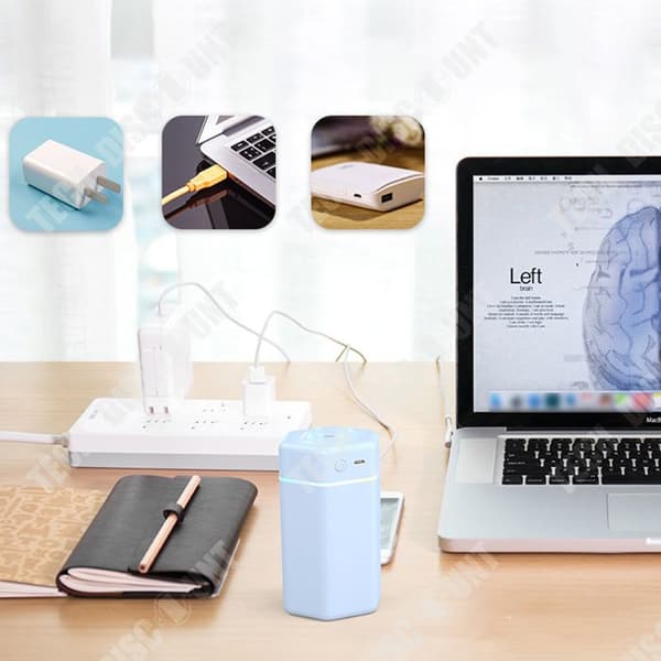 TD® USB Luftfuktare Billuftfuktare Miniatyr Luftfuktare med stor dimmavolym Hemmaluftfuktare