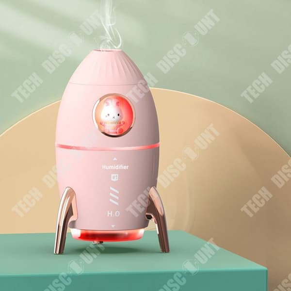 TD® maneter raketformad luftfuktare USB Mini Aromaterapimaskin Luftfuktare Kontorspresent