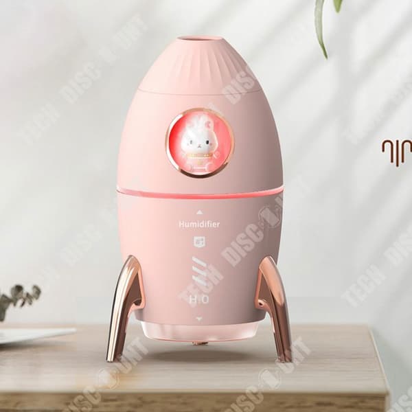 TD® maneter raketformad luftfuktare USB Mini Aromaterapimaskin Luftfuktare Kontorspresent