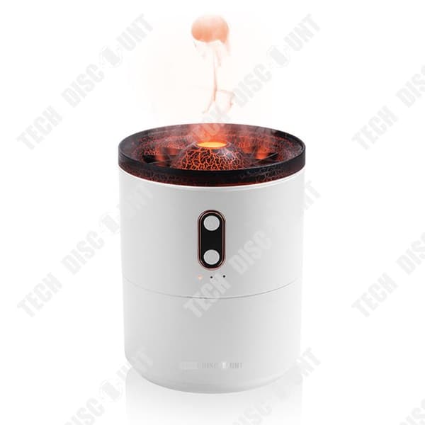 TD® Flame Aromatherapy Luftfuktare Stor spraykapacitet intelligent skrivbordsluftfuktare