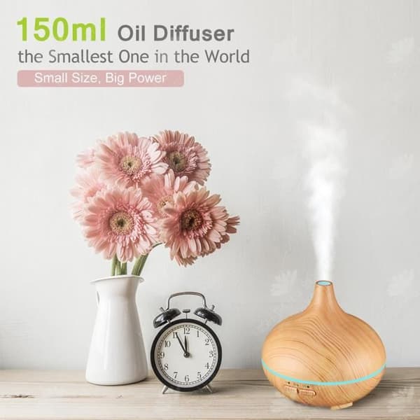 HTBE® Lökhuvud Träkorn Fjärrkontroll Aroma Diffuser Kreativ Ceremoni Luftrenare Hem Sovrum USB Ultraljud