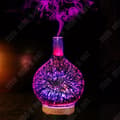 Miniatyrbild 2 av 4: TD® Doftspridare Luftfuktare 3D Hem Ultrasonic Aromalampa Kreativ Sju Färger Nattlampa Kontor Gåvor 0.5L