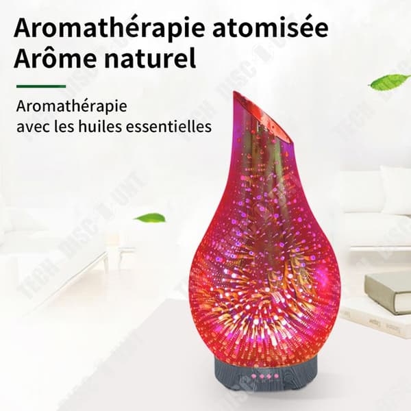 TD® Diffusor av eteriska oljor 3D 100ml Ultrasonisk aromadiffusor Elektrisk aromadiffusor ED