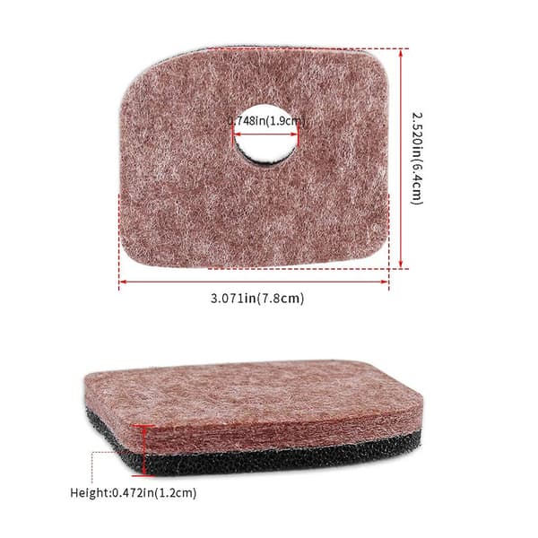INF Luftfilter erstatningssett - Kompatibelt med SH56 & BG86