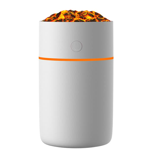 INF Volcano Humidifier HS01: Simuloi liekkiä, puhdista ilmaa Valkoinen