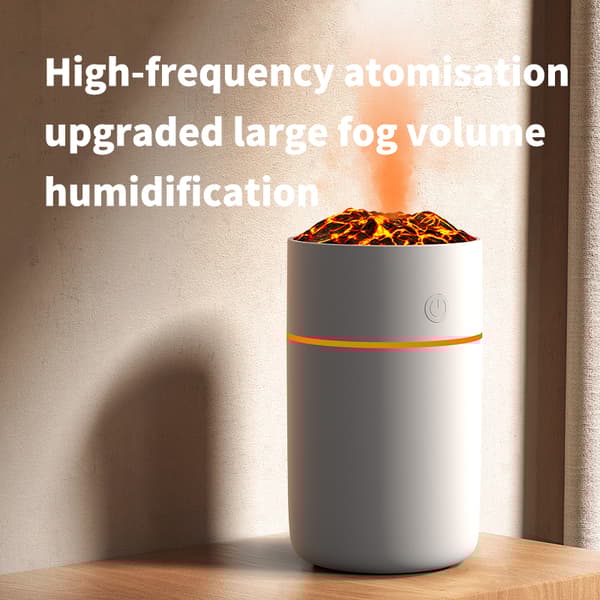 INF Volcano Humidifier HS01: Simuler flamme, Rens luften Sort