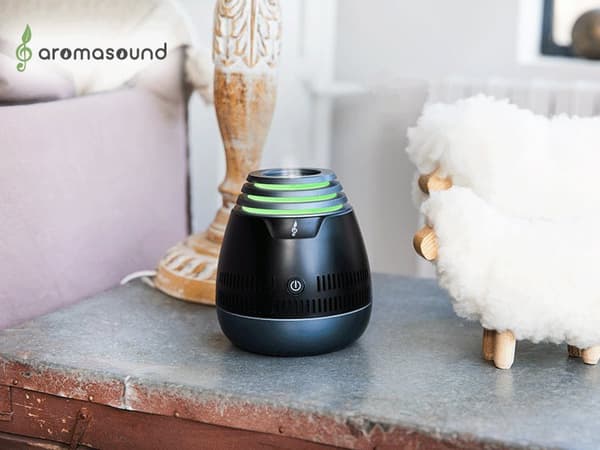 AROMASOUND SYMPHONY Langaton kaiutin eteeristen öljyjen diffuusorilla