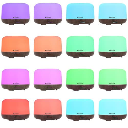 Aroma Diffuser RGB luftfugter med fjernbetjening og æterisk olie