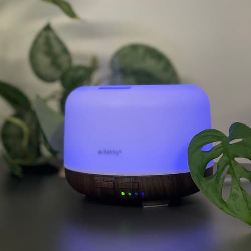 Aroma Diffuser RGB luftfugter med fjernbetjening og æterisk olie