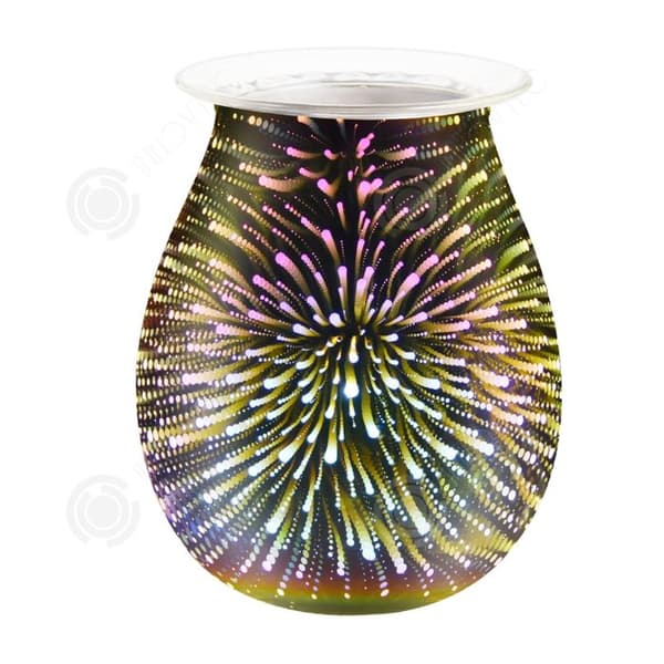 INN Aroma lampa 5,8 x 4,5 tum justerbar touch arom lampa 3d fyrverkerier upplyst elektrisk arom diffusor smältlampa