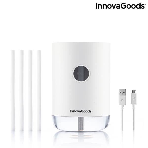 Vaupure Innovagoods uppladdningsbar ultraljudsluftfuktare - Vit - 1 L - Tyst - Cool Mist