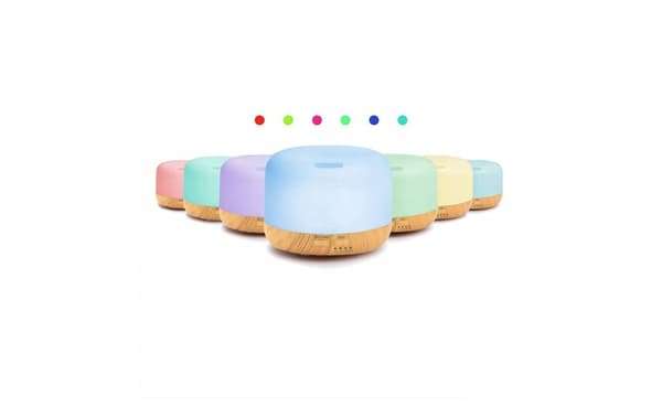 LUFTFUGTIGER DIFFUSER AROMATERAPI NAT LAMPE RGB IONISATOR DUFT