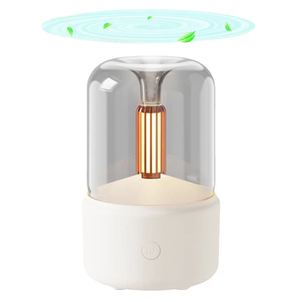Aroma Diffuser, 120 ml kapacitet, varmt natlys, lav støjdrift,HVID