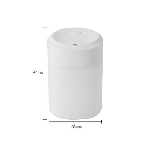 OBOSOE Mini USB luftfugter Stille luftfugter til desktop og bil med 7-farve LED-lys