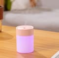 Miniatyrbillede 5 af 6: Bomclap bærbar lydløs USB-luftfugter – lille luftfugter til hjemmet, kontoret og bilen med 7 farver LED-natlys