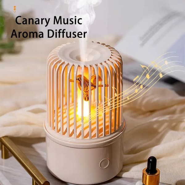 OBOSOE ultralyd kølig tåge luftfugter usb elektrisk aroma æterisk olie diffusor natlys med musik aromaterapi diffusor Beige