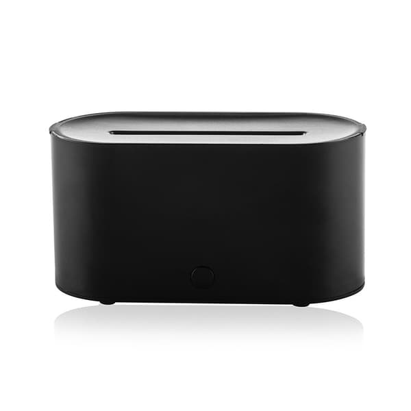 OBOSOE 【Atmosfärslampa & Luftfuktare】Mini Aromadiffusor för Hem & Kontor – Tyst USB-drift Svart