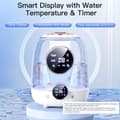 Miniatyrbild 3 av 10: OBOSOE Luftfuktare 3L med tyst dimma – Smart timer, dubbla munstycken, LED-ljus – Perfekt för sovrum och barnrum