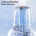 Miniatyrbild 5 av 10: OBOSOE Luftfuktare 3L med tyst dimma – Smart timer, dubbla munstycken, LED-ljus – Perfekt för sovrum och barnrum